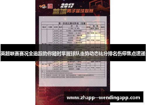 英超联赛赛况全追踪助你随时掌握球队走势动态比分排名伤停焦点速递
